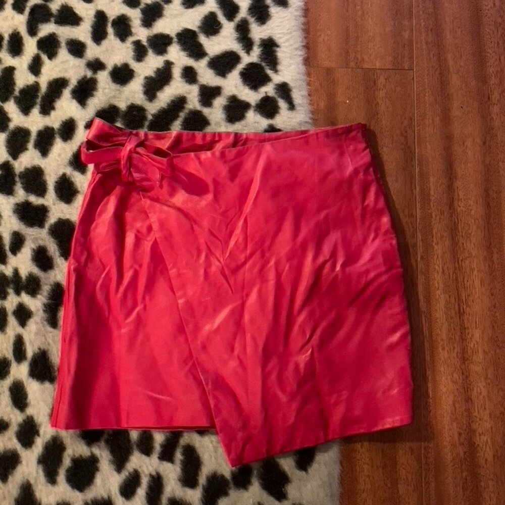 Faux Leather Mini Skirt